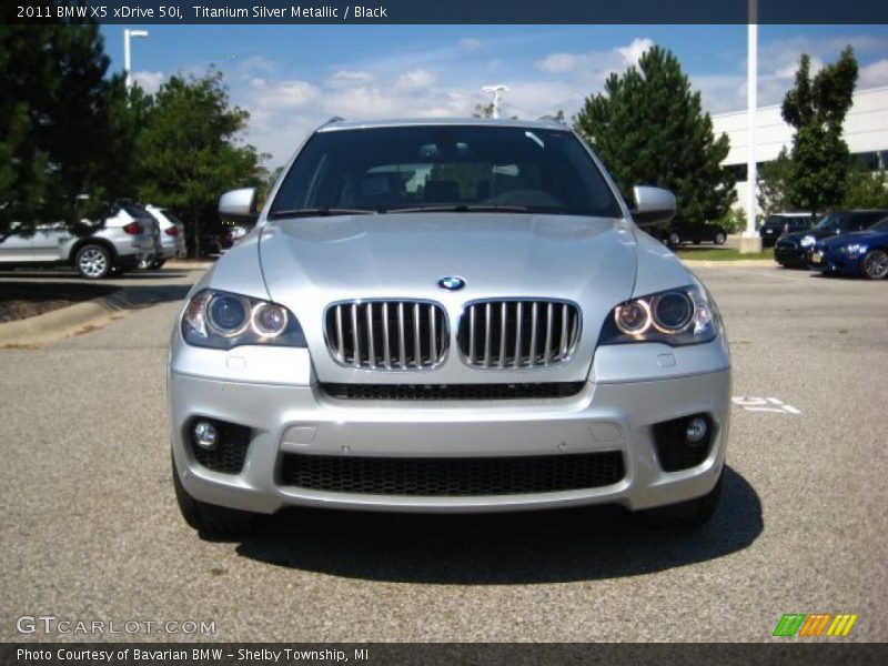 Titanium Silver Metallic / Black 2011 BMW X5 xDrive 50i