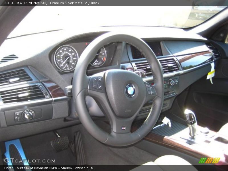 Titanium Silver Metallic / Black 2011 BMW X5 xDrive 50i