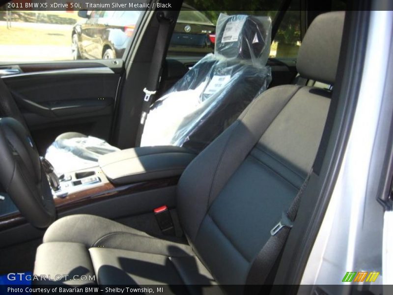 Titanium Silver Metallic / Black 2011 BMW X5 xDrive 50i