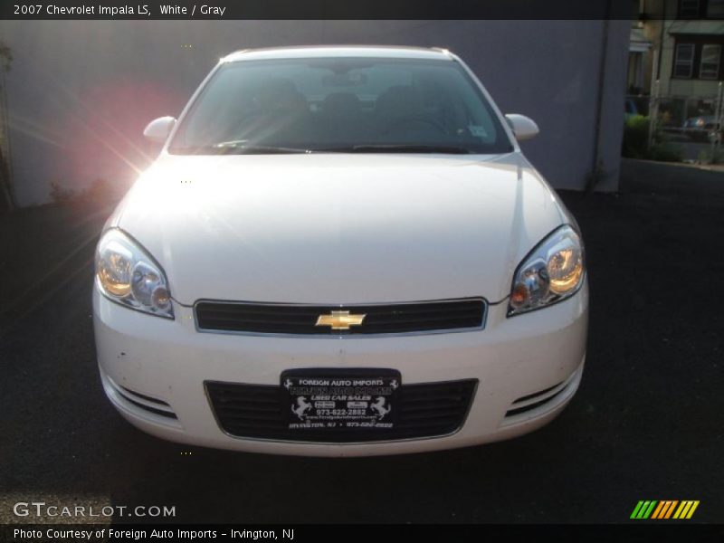 White / Gray 2007 Chevrolet Impala LS