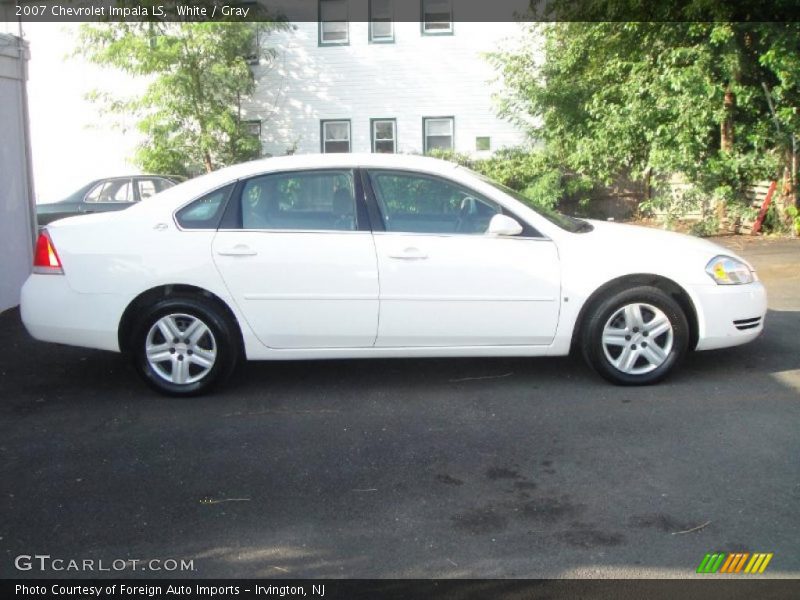 White / Gray 2007 Chevrolet Impala LS