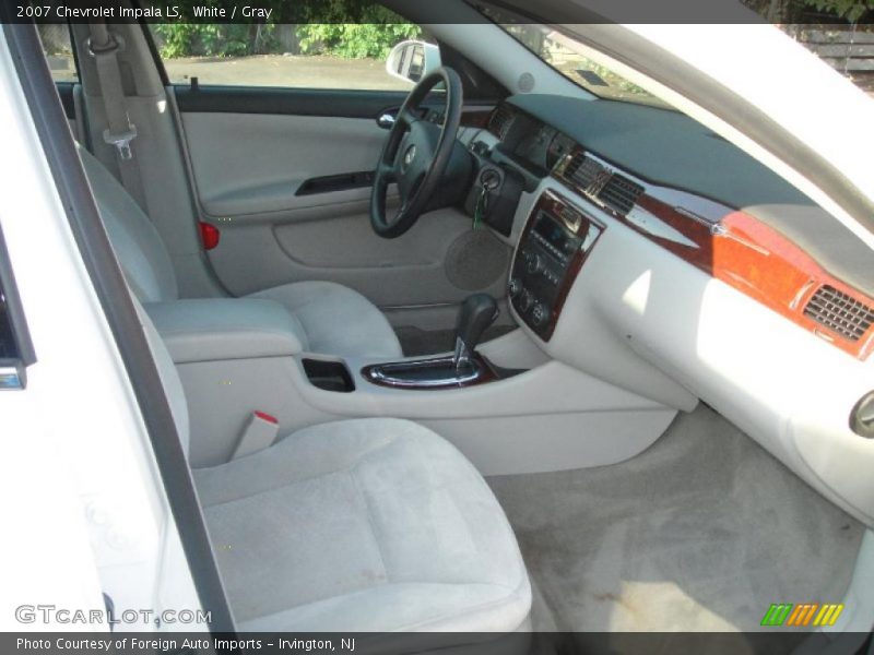 White / Gray 2007 Chevrolet Impala LS