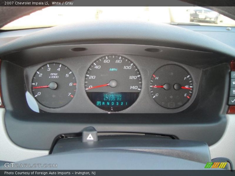 White / Gray 2007 Chevrolet Impala LS