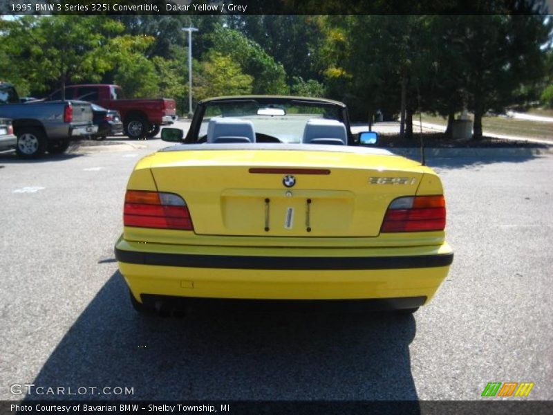 Dakar Yellow / Grey 1995 BMW 3 Series 325i Convertible