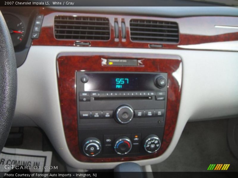 White / Gray 2007 Chevrolet Impala LS