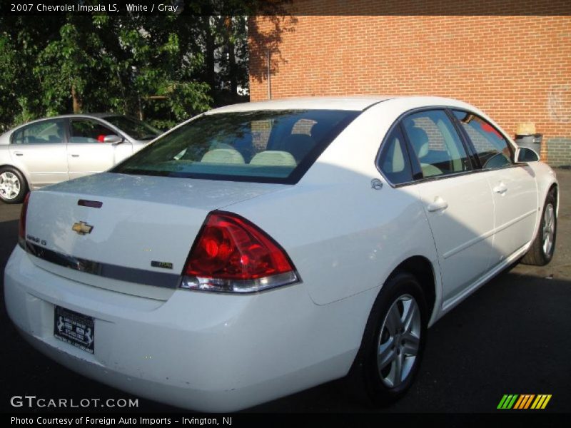 White / Gray 2007 Chevrolet Impala LS