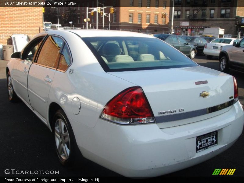 White / Gray 2007 Chevrolet Impala LS