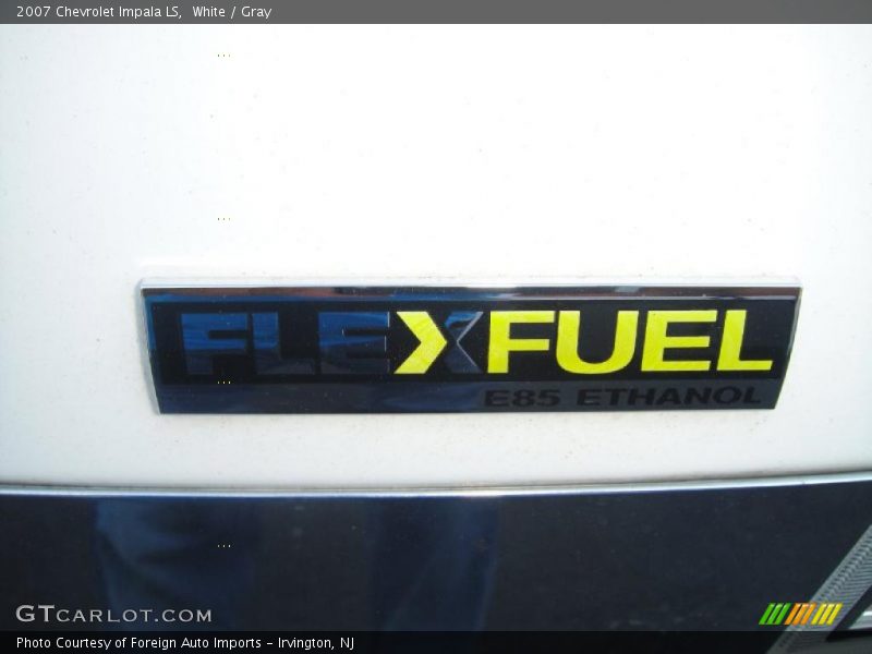 White / Gray 2007 Chevrolet Impala LS