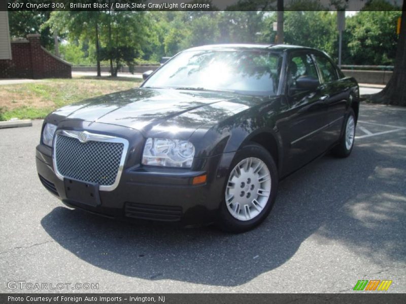 Brilliant Black / Dark Slate Gray/Light Graystone 2007 Chrysler 300