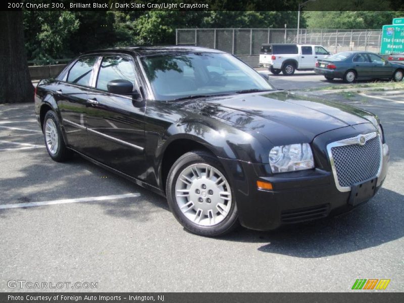 Brilliant Black / Dark Slate Gray/Light Graystone 2007 Chrysler 300