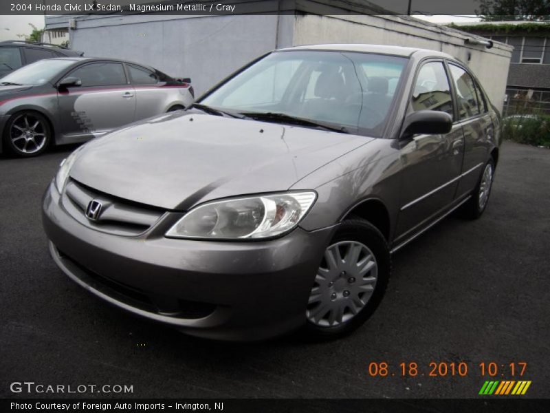 Magnesium Metallic / Gray 2004 Honda Civic LX Sedan