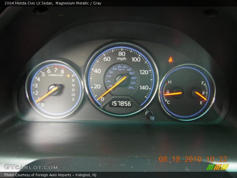 Magnesium Metallic / Gray 2004 Honda Civic LX Sedan