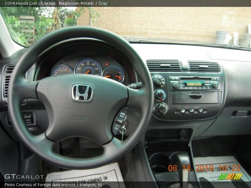 Magnesium Metallic / Gray 2004 Honda Civic LX Sedan