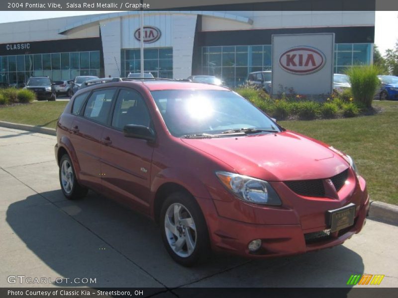 Salsa Red Metallic / Graphite 2004 Pontiac Vibe