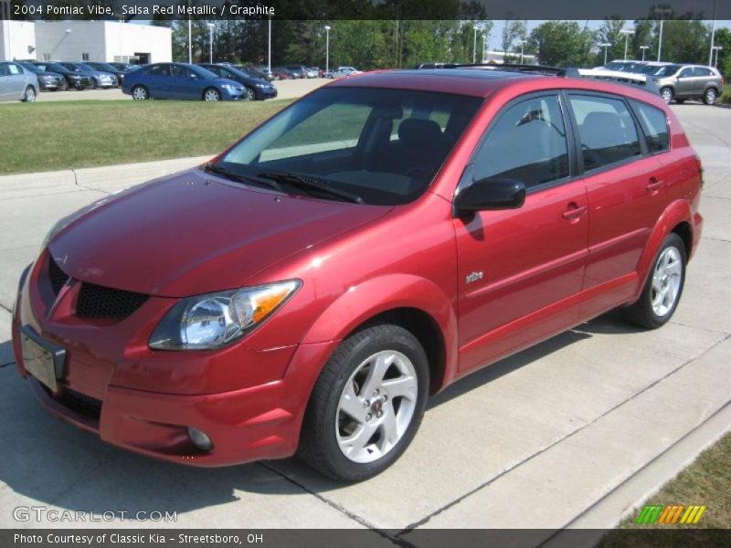 Salsa Red Metallic / Graphite 2004 Pontiac Vibe