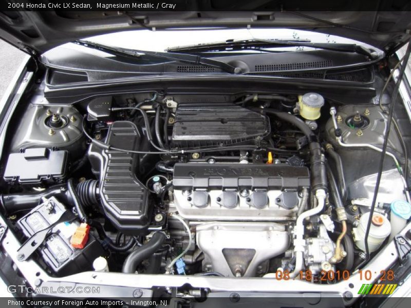 Magnesium Metallic / Gray 2004 Honda Civic LX Sedan