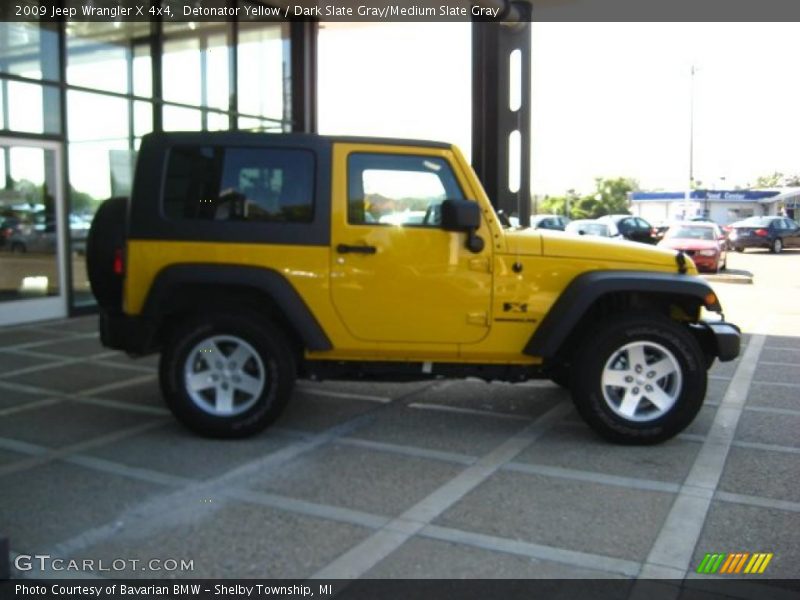 Detonator Yellow / Dark Slate Gray/Medium Slate Gray 2009 Jeep Wrangler X 4x4