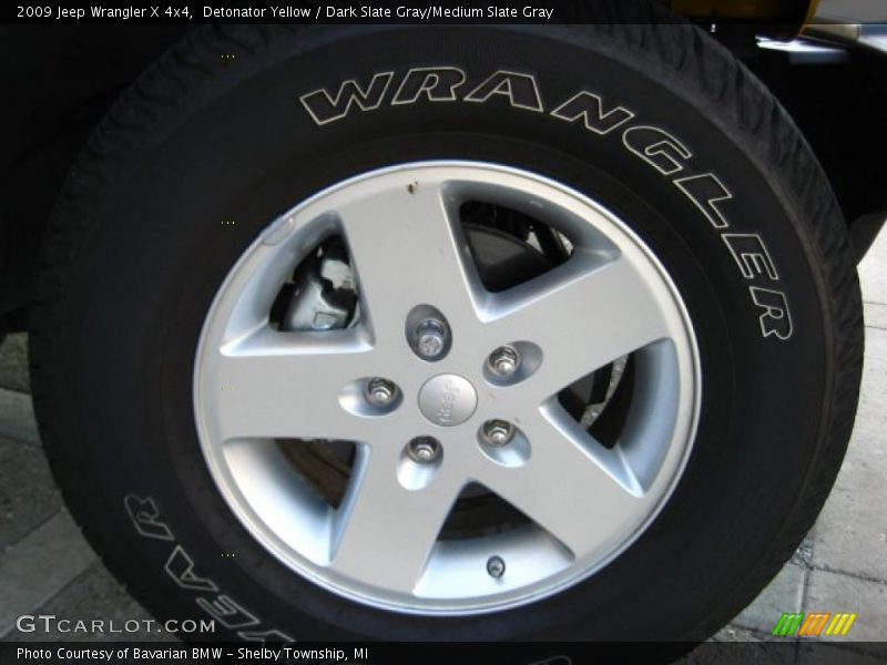 Detonator Yellow / Dark Slate Gray/Medium Slate Gray 2009 Jeep Wrangler X 4x4