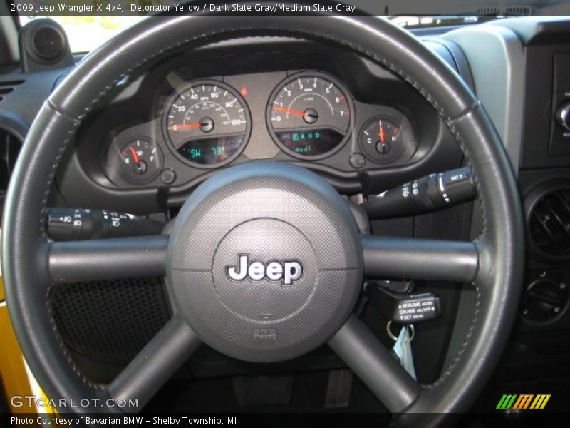 Detonator Yellow / Dark Slate Gray/Medium Slate Gray 2009 Jeep Wrangler X 4x4