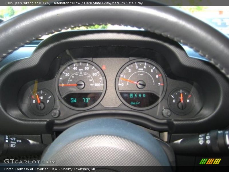 Detonator Yellow / Dark Slate Gray/Medium Slate Gray 2009 Jeep Wrangler X 4x4