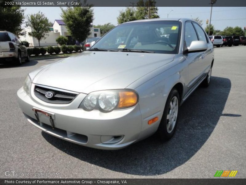 Silver / Gray 2002 Kia Spectra GS Sedan