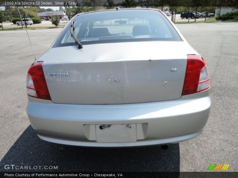 Silver / Gray 2002 Kia Spectra GS Sedan