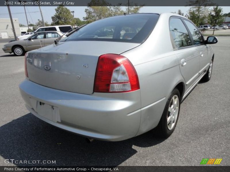 Silver / Gray 2002 Kia Spectra GS Sedan