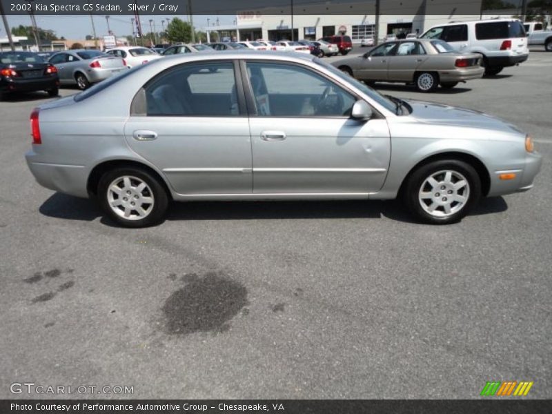 Silver / Gray 2002 Kia Spectra GS Sedan