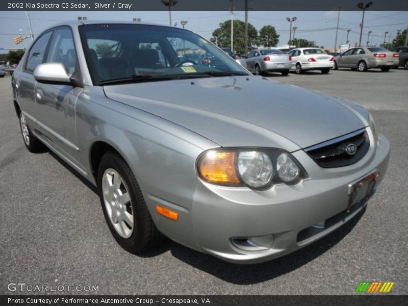 Silver / Gray 2002 Kia Spectra GS Sedan
