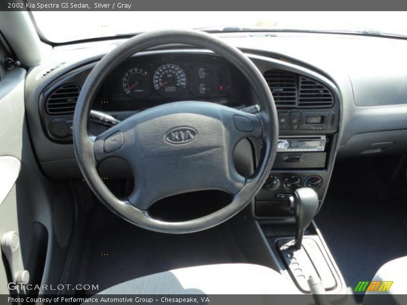 Silver / Gray 2002 Kia Spectra GS Sedan
