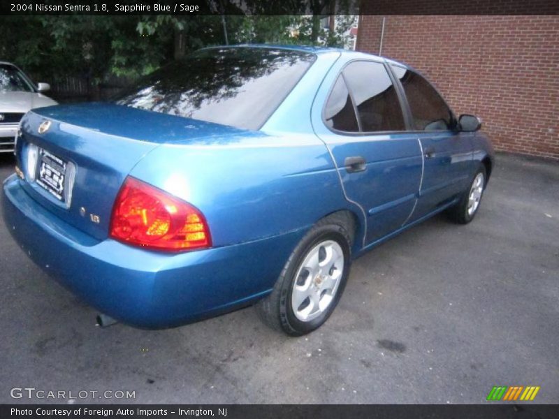 Sapphire Blue / Sage 2004 Nissan Sentra 1.8