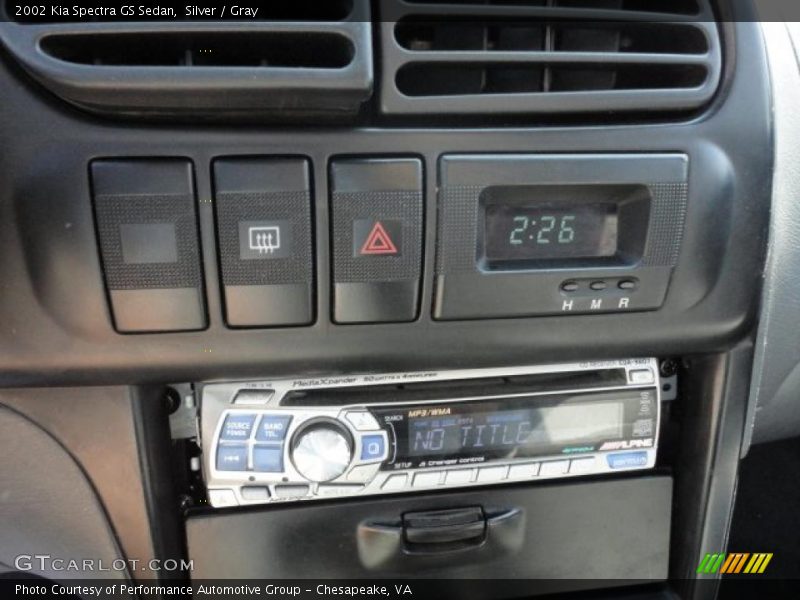 Silver / Gray 2002 Kia Spectra GS Sedan