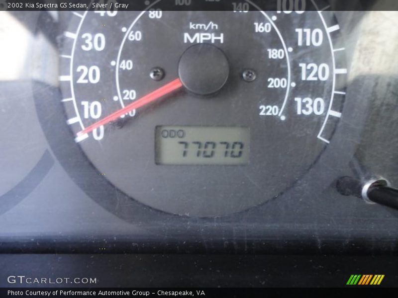 Silver / Gray 2002 Kia Spectra GS Sedan