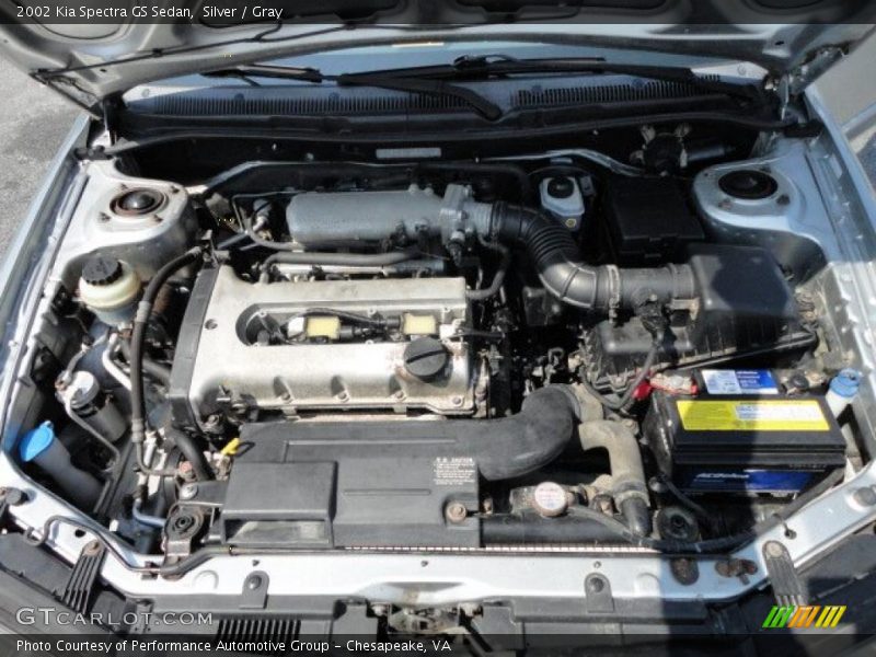 Silver / Gray 2002 Kia Spectra GS Sedan
