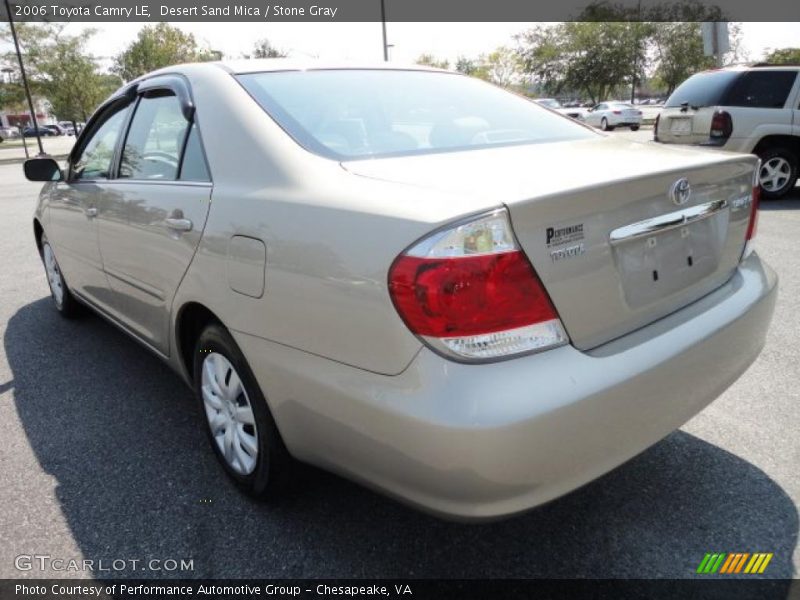 Desert Sand Mica / Stone Gray 2006 Toyota Camry LE