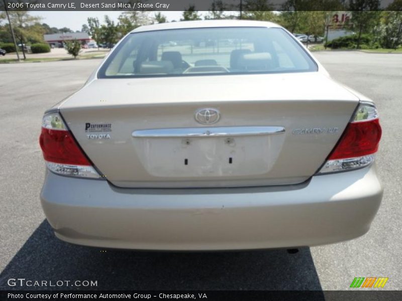 Desert Sand Mica / Stone Gray 2006 Toyota Camry LE