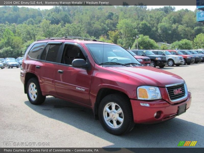 Monterey Maroon Metallic / Medium Pewter 2004 GMC Envoy SLE 4x4
