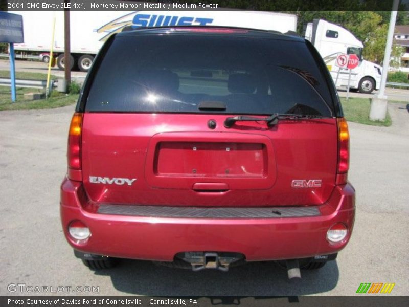 Monterey Maroon Metallic / Medium Pewter 2004 GMC Envoy SLE 4x4