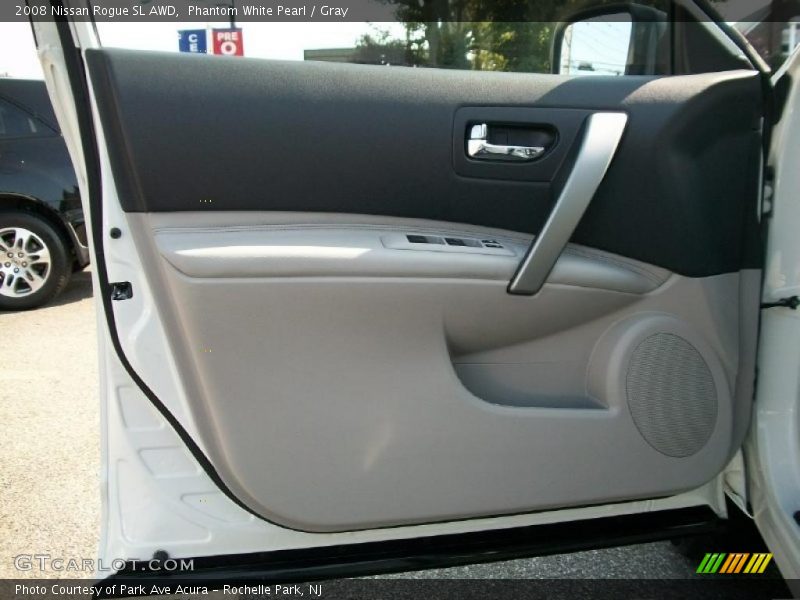 Phantom White Pearl / Gray 2008 Nissan Rogue SL AWD