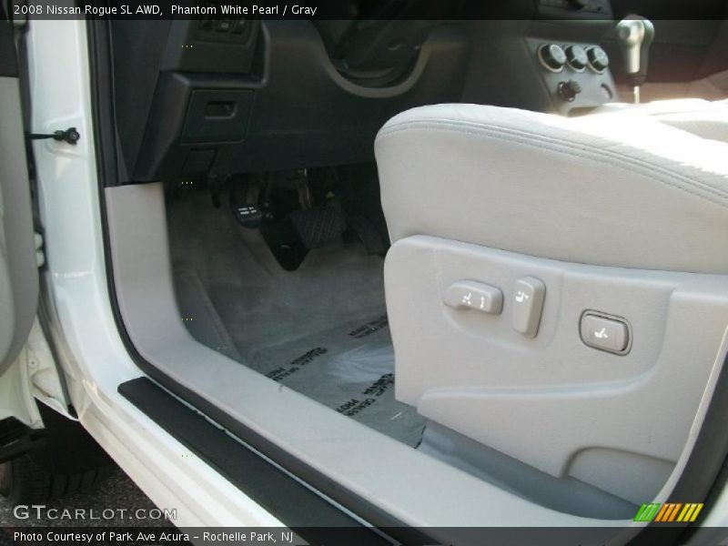 Phantom White Pearl / Gray 2008 Nissan Rogue SL AWD