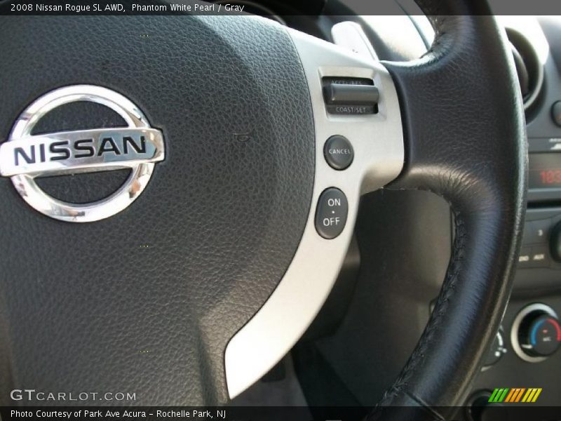 Phantom White Pearl / Gray 2008 Nissan Rogue SL AWD