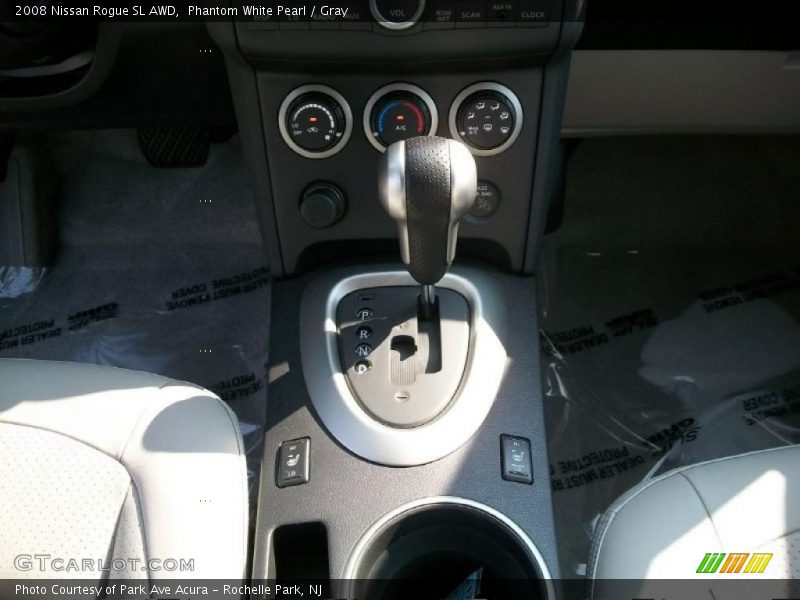 Phantom White Pearl / Gray 2008 Nissan Rogue SL AWD