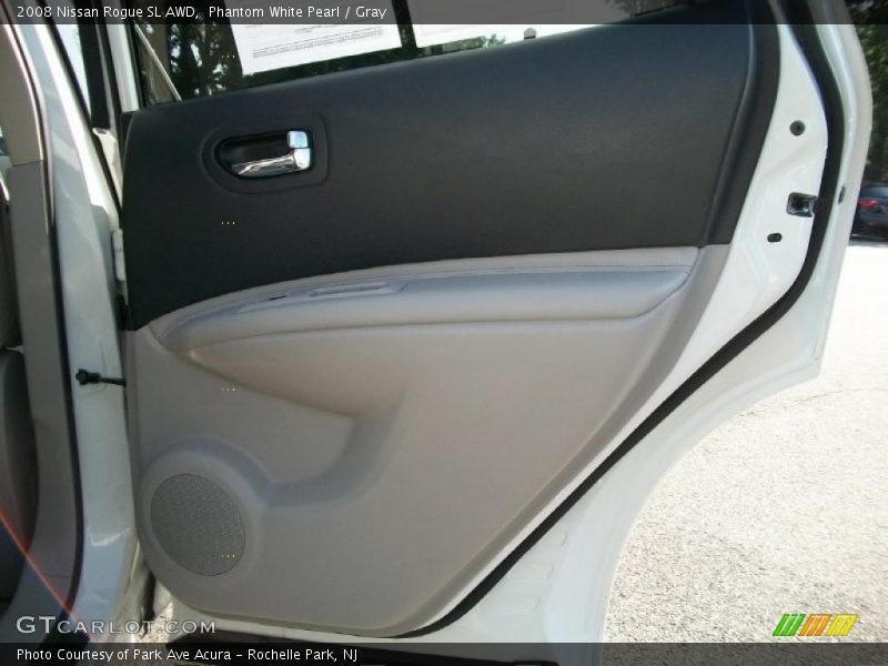 Phantom White Pearl / Gray 2008 Nissan Rogue SL AWD