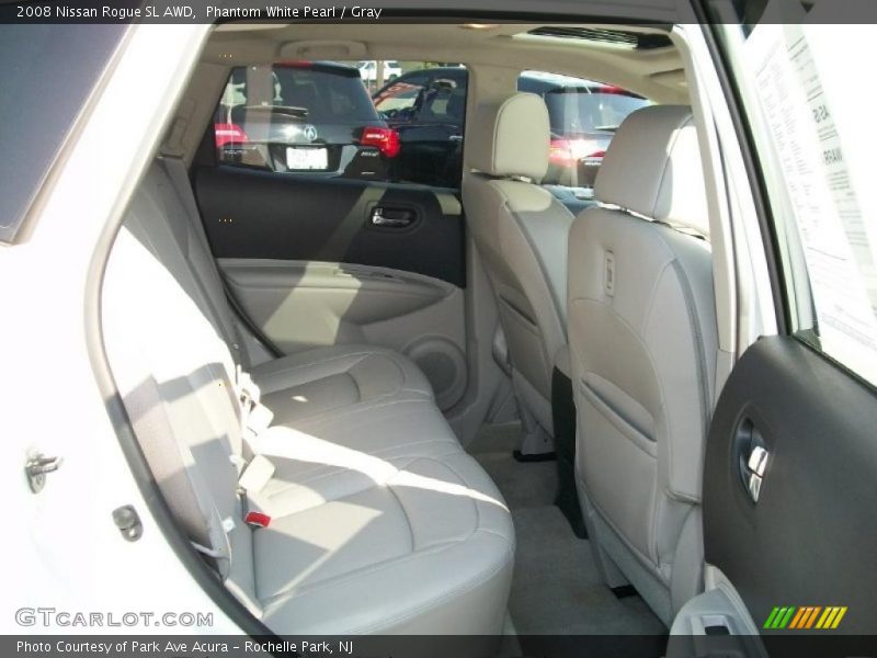 Phantom White Pearl / Gray 2008 Nissan Rogue SL AWD