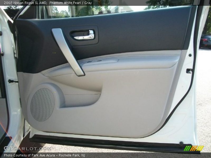 Phantom White Pearl / Gray 2008 Nissan Rogue SL AWD