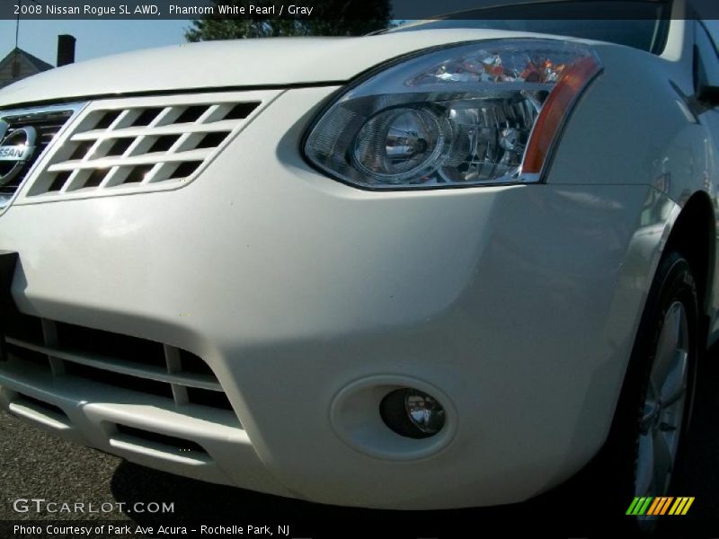 Phantom White Pearl / Gray 2008 Nissan Rogue SL AWD
