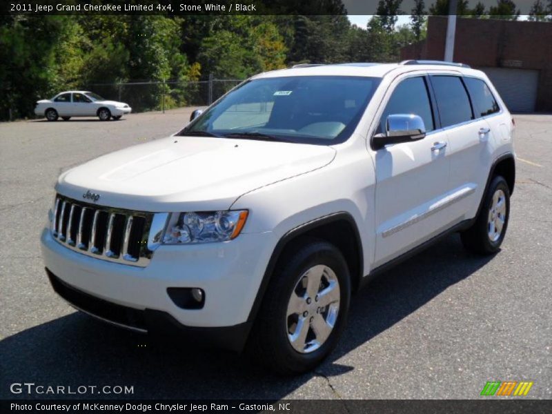 Stone White / Black 2011 Jeep Grand Cherokee Limited 4x4