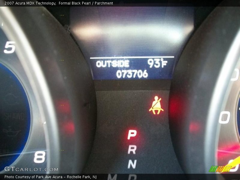 Formal Black Pearl / Parchment 2007 Acura MDX Technology