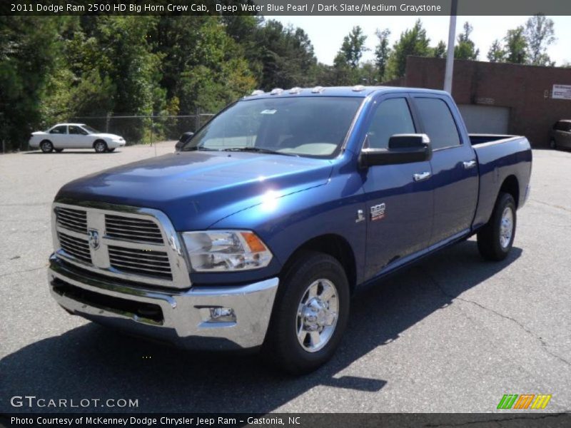 Deep Water Blue Pearl / Dark Slate/Medium Graystone 2011 Dodge Ram 2500 HD Big Horn Crew Cab