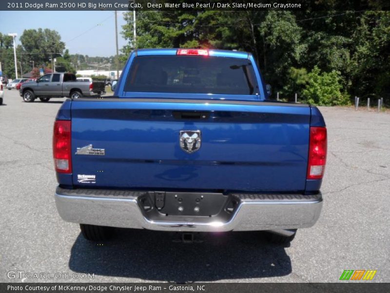 Deep Water Blue Pearl / Dark Slate/Medium Graystone 2011 Dodge Ram 2500 HD Big Horn Crew Cab
